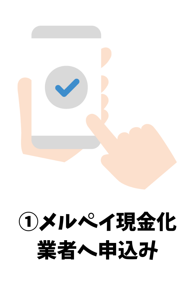 メルペイ現金化業者へ申込み